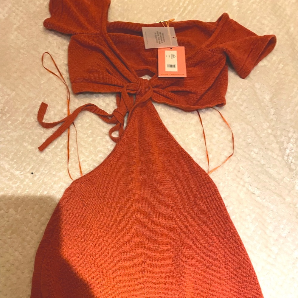 Cult Gaya Backless Dress Size L. Retails for 275 - brand new; never been worn